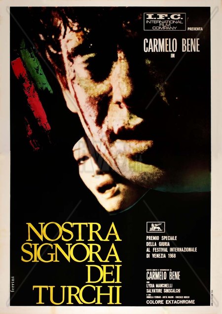 Locandina film 'Nostra Signora dei Turchi', Carmelo Bene, 1968