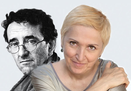 Roberto Bolaño e Maria Paiato (ph sito www.archetipoac.it)